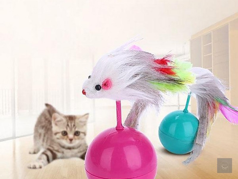 ĐỒ CHƠI BÓNG CHUỘT LẮC LƯ CHO MÈO