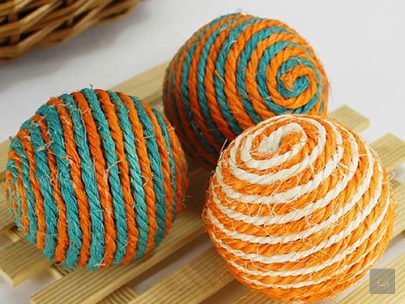 ĐỒ CHƠI QUẢ BÓNG BỆN DÂY CHO MÈO YÊU