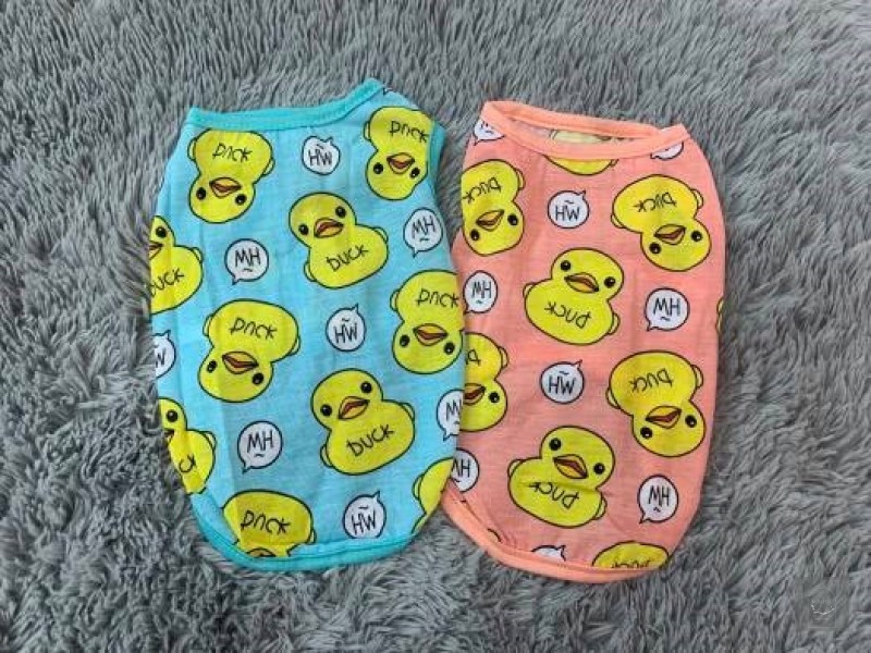 Áo cho mèo pijama hình vịt 